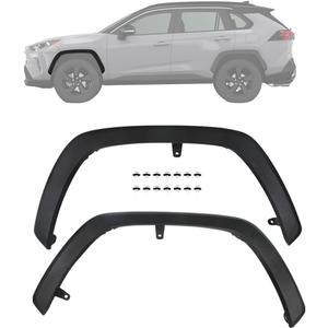 COOL STAR Front Fender Flares Compatible with Toyota Rav4 2019-2024 7560242160 756020R090 7560142160 756010R090 Left and Right 2 Pcs