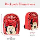 Disney Minnie Mouse Girls Minnie Mouse Backpack With Bow (One Size, Red)