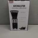 Aromaster Burr Coffee Grinder with 48 Gind Settings, Conical Coffee Bean Grinder for Home Use,Stainless Steel,40 Seconds Adjustable Timer,Anti-static,Easy to Clean with Brush (Lunar Silver)