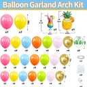 Tropical Hawaiian Balloon Arch Kit, Luau Pool Party Decorations, 18 inch, 12 inch, 10 inch, 5 inch