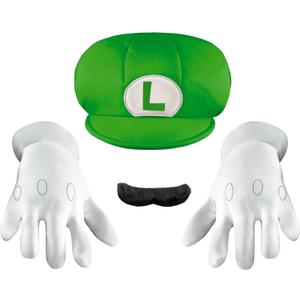Disguise Nintendo Super Mario Brothers Luigi Child Accessory Kit, One Size Child