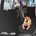 Truck dog seat cover back seat.Double waterproof dog hammock for truck.dog car seat cover for back seat with Door Protection.dog seat covers for trucks of Full Size Crew Cab Trucks can Fold Up Seats