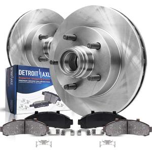 Detroit Axle - Front Brake Kit for 2WD 2000-2003 Ford F-150, 2002 Lincoln Blackwood Replacement 2000 2001 2002 2003 Disc Brake Rotors Ceramic Brakes Pads 5 Lugs
