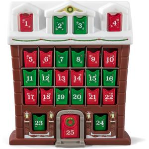 Step2 My First Advent Calendar, Kids Interactive Christmas Toy, Includes 25 Toy Refillable Bins, Hide Surprises for Holiday Excitement, Made of Durable Plastic, for Toddlers 1.5+ Years Old