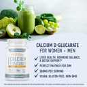 Calcium D-Glucarate | 500MG | CDG for Liver Detox and Cleanse, Hormone Balance, and Menopause Support | Calcium Supplement | Vegan, Non-GMO, Third-Party Tested | 90 Capsules (3-Month Supply)