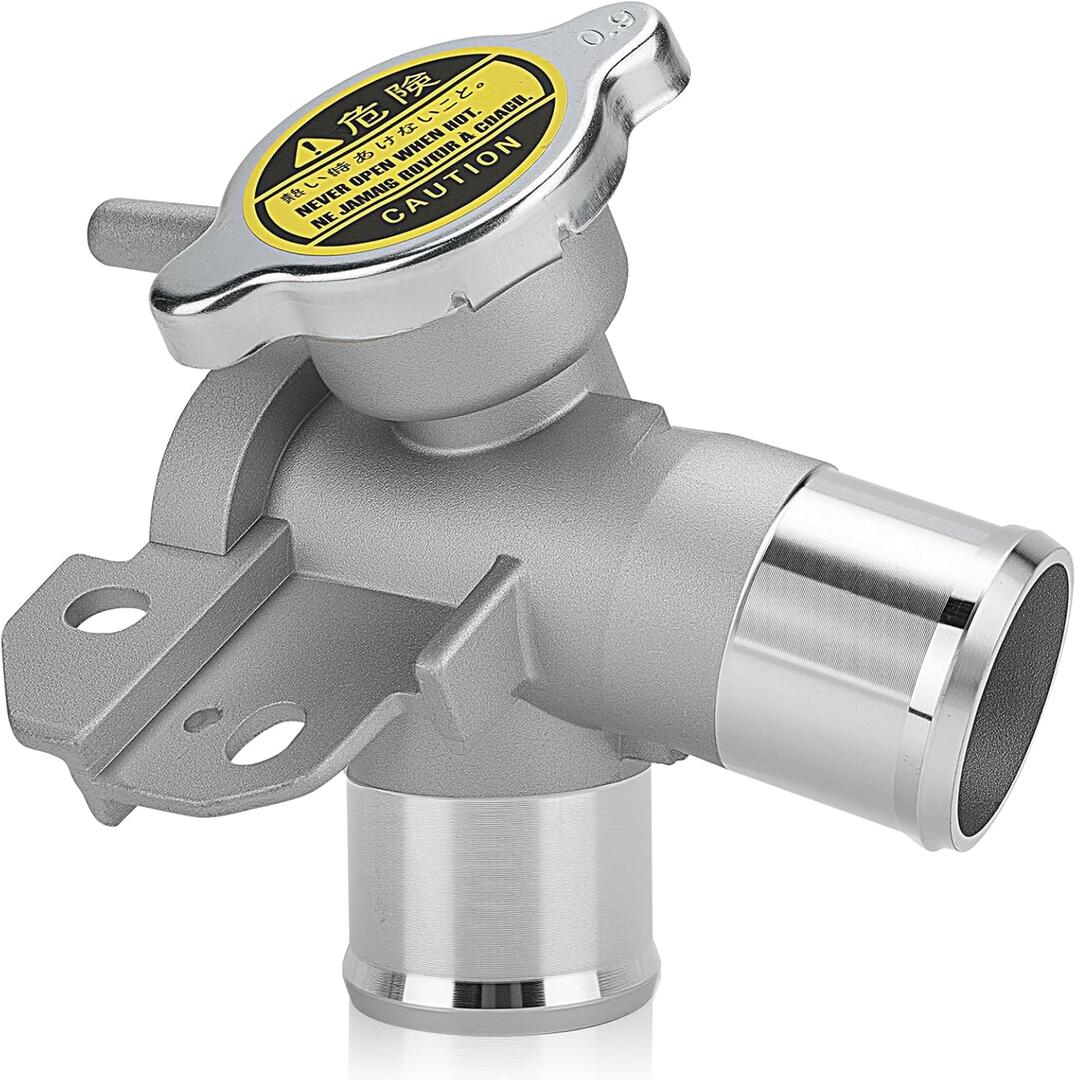 Upgraded Aluminum Upper Radiator Coolant Filler Neck Kit with Cap for Nissan Altima (2007-2013) & Maxima - Replaces OE# 21501-9HA0A, Engine Radiator Outlet Flange Waterpipe