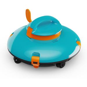 LVKE L1 Cordless Robotic Pool Cleaner, Pool Vacuum with Upgraded Obstacle-Crossing, 70 Mins Runtime, Powerful Suction, Auto-Parking, Ideal for Above Ground Flat Pools up to 38 Feet, Blue