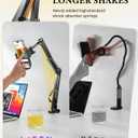LISEN Gooseneck Phone Holder for Bed Desk [3rd Upgrade] Cell Phone Stand for Desk Bed Gaming Accessories,Gifts for Men Mom Senior Tech Mount for Recording Filming Laying Down Flexible Magic Arm Clamp