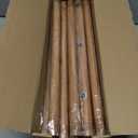 Adjustable Extra Long Curtain Rods - 120 to 240Inch (10-20ft), Farmhouse Rustic Boho Style, Heavy Duty Wooden Rods
