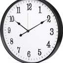 Metal Wall Clock, 12 Inch Indoor Outdoor Non Ticking Silent Modern Wall Clock, Easy-to-Read Large Numbers, Retro Wall Clocks for Living Room, Kitchen, Patio, Office, Bedroom Decor