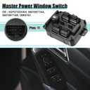 ACROPIX Car Front Left Driver Side Master Power Window Switch Fit for Jeep Liberty - Pack of 1 Black