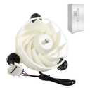 WR60X35365 Freezer Evaporator Fan Motor DC12V 2.5W Compatible with GE Freezer Refrigerator Fan Motor Replaces WR60X27189