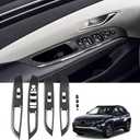 for Tucson 2022 2023 Window Switch Button Shift Panel Trim Cover Sticker ABS Carbon Fiber Grain Decor for Hyundai Tucson 2022 2023, Interior Decoration Accessories, 8 PCS