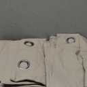 H.VERSAILTEX 100% Blackout Curtains for Bedroom Thermal Insulated Linen Textured Curtains Heat and Full Light Blocking Drapes Living Room Curtains 2 Panel Sets, Cobblestone, 52x84 Inch