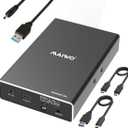 MAIWO Hard Drive RAID Enclosure Dual Bay for 2.5 Inch SATA SSD HDD, USB 3.1 GEN 2 10Gbps with UASP, RAID 0/1/JBOD/PM, 16TB Capacity, External Hard Drive Reader Case Aluminum