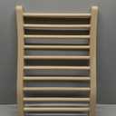 LTCCDSS Sauna Backrest Canadian Hemlock Wooden | S-Shape Design - Slip-Resistant - Non-Toxic - Comfortable - Sauna Accessories Kit Apply to Barrel or Infrared Sauna (20.5 in * 13 in)