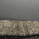 GarveeHome Area Rug 8x10 Washable Living Room Rug Non Slip Distressed Floor Cover Foldable Low Pile Traditional Accent Rug Floral Print Soft Throw Carpet for Bedroom Dining Room Office, Brown