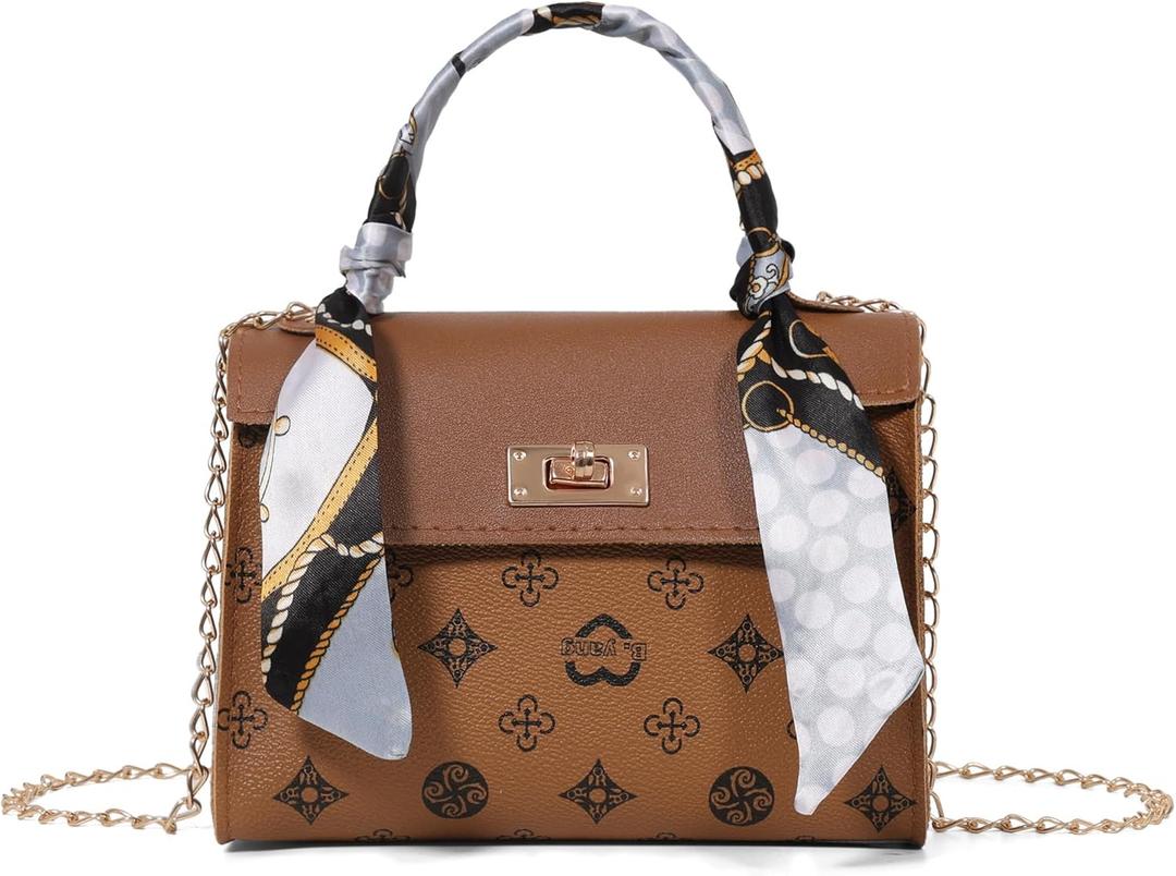 Small Crossbody Handbags Top Handle Wallet Retro Print Underarm Shoulder Bag Handbag Magnetic Lock Removable Shoulder Strap