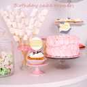2 x Wootkey 8Pcs Acrylic Happy Birthday Cake Toppers Engraved Happy Birthday Sign for Cake DIY Birthday Gift Flower Bouquet Pastries Desserts Decor