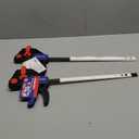 WORKPRO Bar Clamps for Woodworking, 2-Pack One-Handed Clamp/Spreader, 6-Inch  and 12-Inch Wood Clamps Set, Light-Duty Quick-Change F Clamp with 150 lbs Load Limit Blue