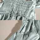 LTAKK Regency Dress Women Regency Costume Empire Waist Tea Party Victorian Gown with Lace Gloves, L