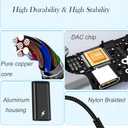 Orisell USB C Splitter, 2-in-1 USB C Headphone Adapter Audio Dongle Cable with PD 60W Charging Port Compatible with Pixel 2 3 4,Galaxy S23 S22 S21 S20, iPhone 16/15 More (2 Pack)