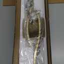 Dimmable Gold Bathroom Light Fixtures, 24 inch Spiral Design Modern LED Bathroom Vanity Lights Over Mirror, 15W Wall Light Fixtures for Living Room Cold White 6000K