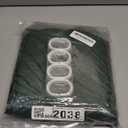 Dark Green Boho Shower Curtain Green Shower Curtain for Bathroom Fabric Tufted Chervon Textured Shower Curtains Elegant Cloth Shower Curtains Cute, 72" x72"