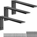 Premium Heavy Duty Countertop Brackets 20 inch 3 Pack (2/5" Thick),Granite Countertop Support 20" x 8" x 2 1/2",Shelf L Bracket Metal Corbels Suitable for Quartz,Wood,Concrete and Laminate Countertops