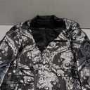 Tuxedo Suits for Men 2 Piece Regular Fit Suit Floral Blazer Jacket Waistcoat Pants Men Suit Set for Wedding Prom,(Bow Tie Not Included) (Large, Black & Silver-2pcs)