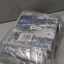 GENIMO Kitchen Rugs Sets of 3 Non Slip Washable Kitchen Mats for Floor, Waterproof Abstract Kitchen Runner Rug, Floor Mat Carpet for Hallway, Laundry, Sink, Entryway, Bathroom, Blue & Ivory (20"x32"+20"x48"+20"x59")