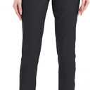 Lesmart Womens Pants Golf Stretch Lightweight Breathable Quick Dry Work Ladies Golf Pants with Pockets (16, Black)