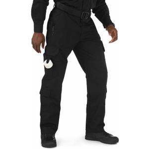 5.11 Tactical Men's Taclite EMS Pants, Cargo Work Pant for EMT and First Responders, Lightweight Ripstop, Style 74363ABR (34W x 32L, Black)
