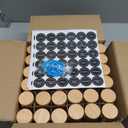 NETANY 36 Pcs Glass Spice Jars with Bamboo Lids, 4 oz Glass Jars with Minimalist Farmhouse Spice Labels Stickers, Collapsible Funnel, Seasoning Storage Bottles for Spice Rack, Cabinet, Drawer