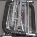 Toilet Safety Rails, Adjustable Toilet Frame for Elderly, Seniors, Handicap & Disabled, Foldable Handicap Toilet Handles Fit Any Toilets (300 LB) (Gray)