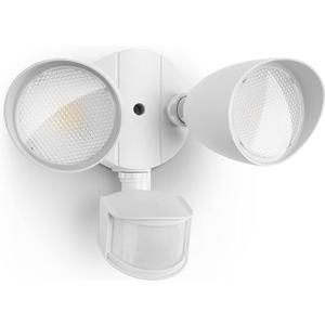 32W 3500 Lumen LED Security Lights Motion Sensor Light Outdoor, 5000K Daylight, IP65 Waterproof, Dusk to Dawn, Motion Detector Flood Light for Garage, Yard, Porch-White