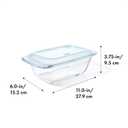 OXO Good Grips GLASS LOAF PAN WITH LID 1.6 qt Glass Loaf Pan