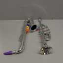 Lewtemi Set of 2 Musical Instruments Include Toy Trumpet and Saxophone Set Plastic Trumpet Educational Christmas Toy Home School Music Gift, Color Keys(Silver)