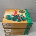 3 x LEGO Christmas Table Decoration Building Toy for Kids - Brick-Built Holiday Centerpiece & Festive Room Decor - Christmas Craft for Girls & Boys, Ages 12+ - Gift Idea for Families - 40743