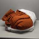 Terracotta Oversized Queen Comforter Set - 3 Pieces Seersucker Lightweight Bedding Comforter Sets (1 Soft Fluffy Comforter & 2 Pillowcases) - All Seasons Cozy Modern Bed Sets for Women Men (Queen XL (98''*98''))