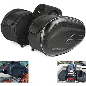 MIHUNTER Motorcycle Saddle Bags, Powersports Saddle Bags, Waterproof Saddlebags Luggage Bag, Full Face Helmet Storage Bag, Motorcycle Pillion Seat Bag.
