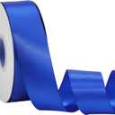 2 x Royal Blue Ribbon 1 1/2 Inch x 50 Yards Double Faced Satin Ribbon for Boy Gift Wrapping, Graduation, Crafts & Events
