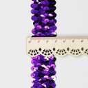 Length10 YardsWide 30mm/1.1 inch Purple Elastic Sequin Ribbon Trim for Sewing Dress Dance Costumes Headband Purple-30mm