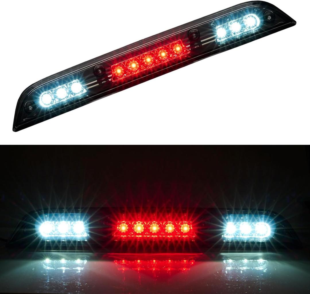 Third 3rd Brake Light LED for 2015-2020 Ford F150, High Mount Rear Brake Lights Assembly for 2017-2020 F250/F350/F450 Super Duty, Waterproof Center Cab Lamp Stop Light