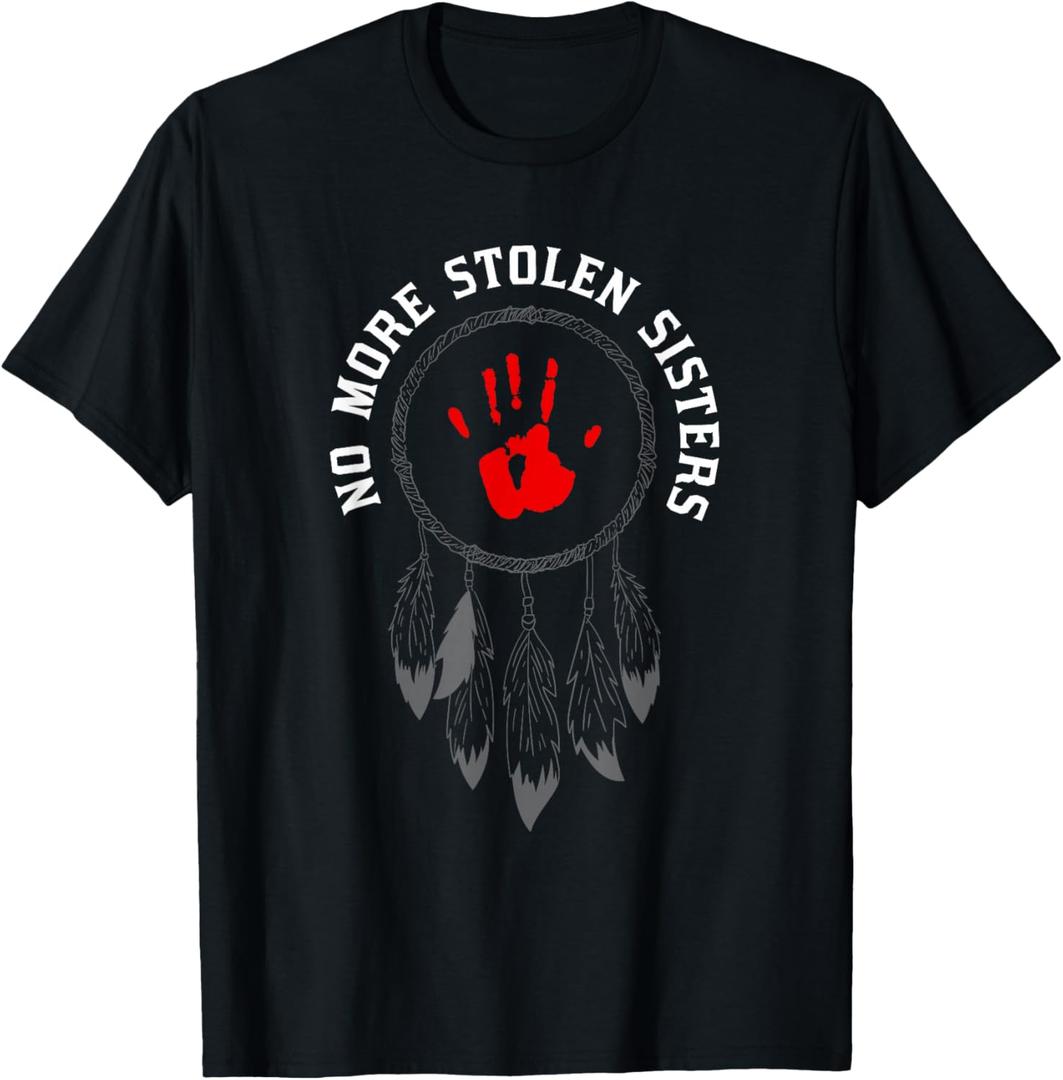 No More Stolen Sisters Missing and Murdered Indigenous Women T-Shirt, XL