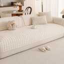 Washable Sofa Pad Sectional Couch Covers for Dogs,Beige 27.6"x59"