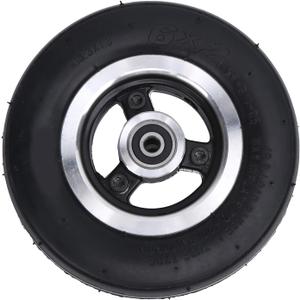 Electric Scooter Tires, 6 Inch Rubber Solid Tire 6 X 2 Wheel Alloy Rim and Tires Set Replacement Tire Accessories for Electric Scooter Riding