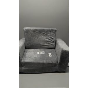 Zorvoxz Kids Couch, 2in1 Toddler Chair Comfy 13 Years Old, Convertible Kids Chair, Toddler Couch Sofa, Kid Sofa to Lounge Bed for Boys and Girls Gifts, Kids Recliner, Grey