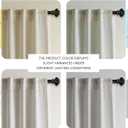 H.VERSAILTEX Boho Curtains - 2 Panel Faux Linen Light Filtering Back Tab Curtains - 84 Inches Long Luxury Linen for Bedroom & Living Room, 52W X 84L, Natural