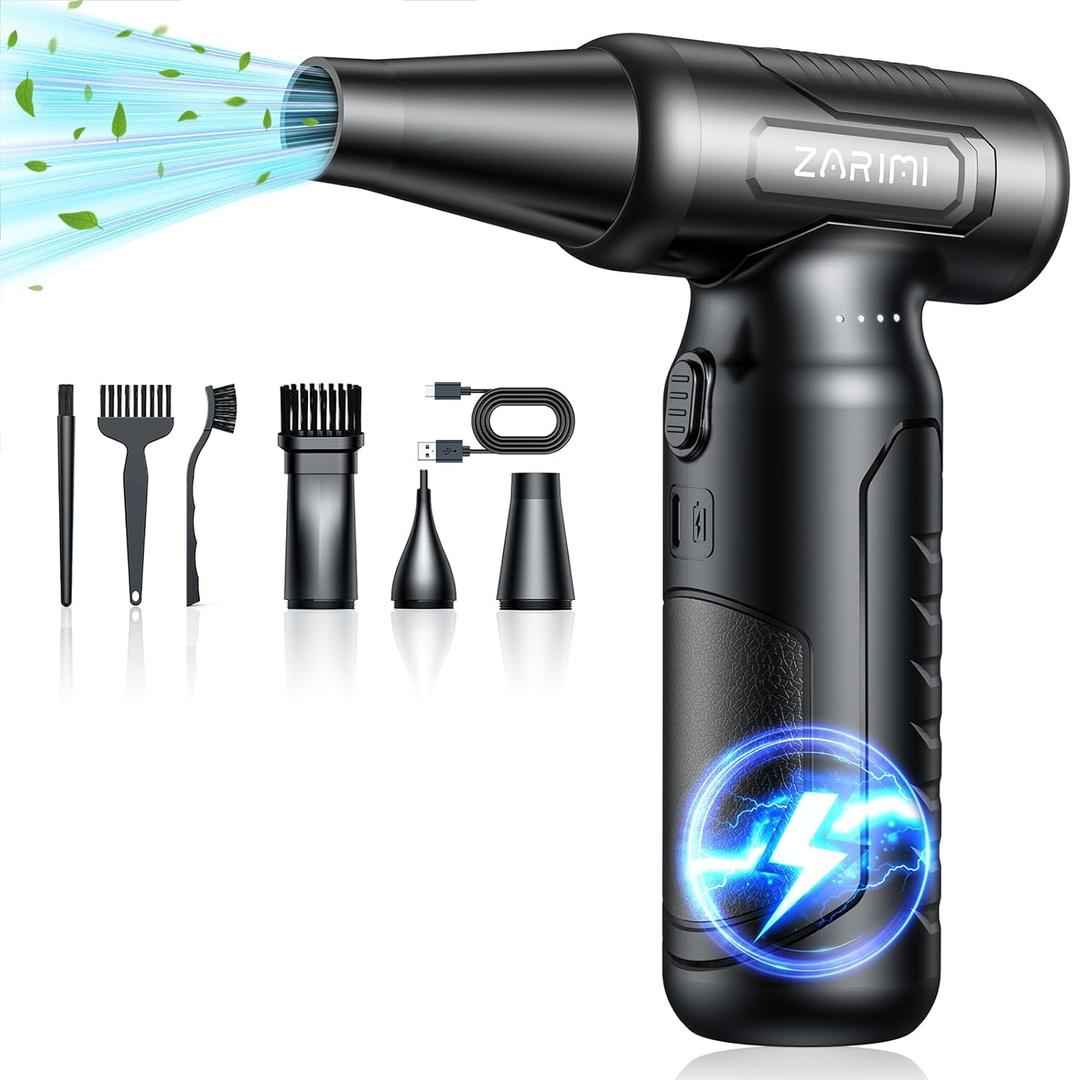 Compressed-air-Duster-Jet-Blower-Keyboard-Clean -no can of air Canned-33,0000 RPM Electric Compressed pc dusters for Cleaning Kits-Mini Blower-Jet Fan-Super Power Turbo Fan -car Dryer